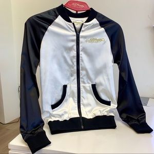 ✨BRAND NEW✨ Ed Hardy Silk Reversible Bomber Jacket